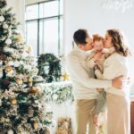 Photo Of A Happy Family At Christmas Time
